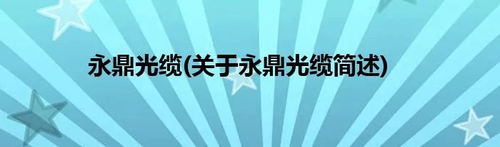 永鼎光缆(关于永鼎光缆简述)