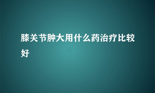 膝关节肿大用什么药治疗比较好