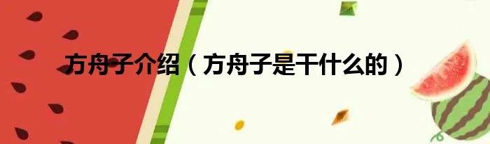 方舟子介绍（方舟子是干什么的）