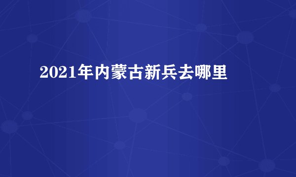 2021年内蒙古新兵去哪里