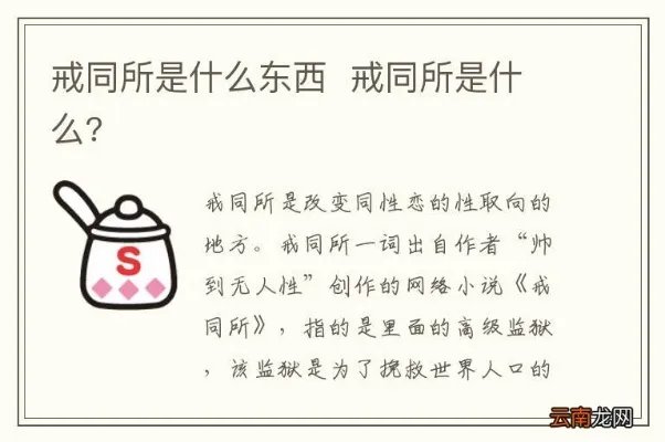戒同所是什么东西戒同所是什么?