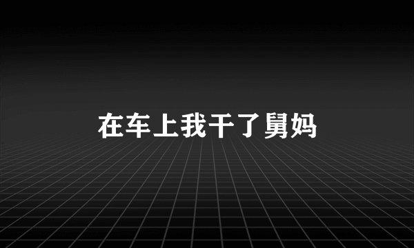 在车上我干了舅妈