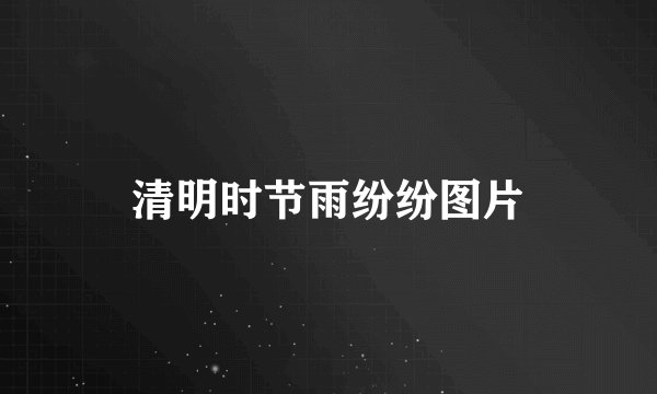 清明时节雨纷纷图片