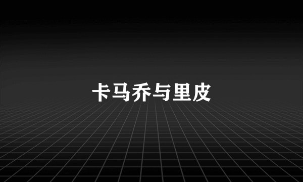 卡马乔与里皮