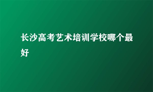 长沙高考艺术培训学校哪个最好