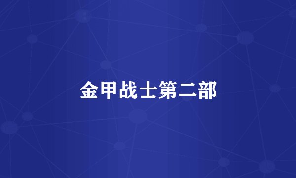 金甲战士第二部