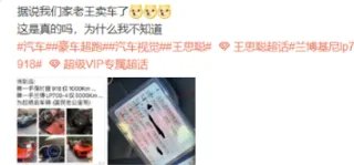 王思聪出售个人两台超跑!都是全球限量版吗?