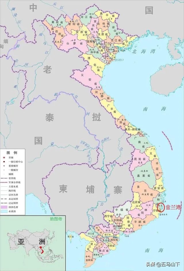 越南金兰湾在什么位置,是个港口吗?