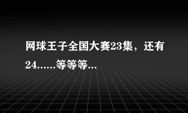 网球王子全国大赛23集，还有24......等等等等得网址