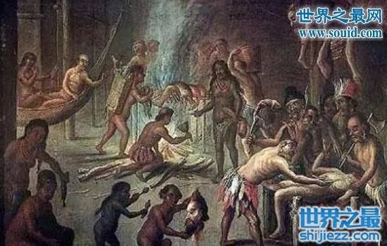 山魈食人图是真的吗，历史上竟存在人吃人的风俗 