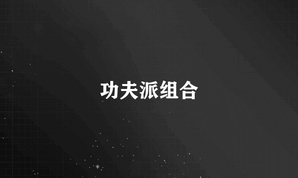 功夫派组合