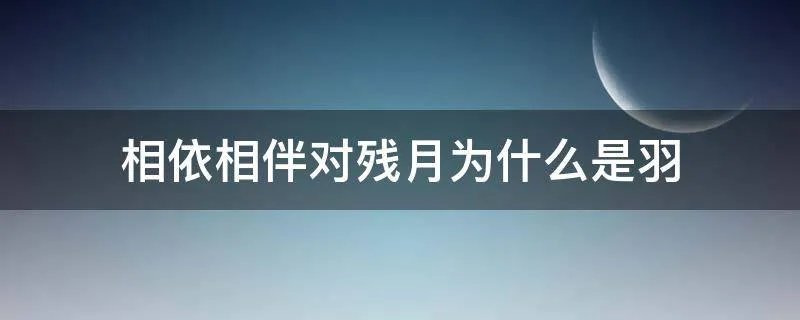 相依相伴对残月为什么是羽