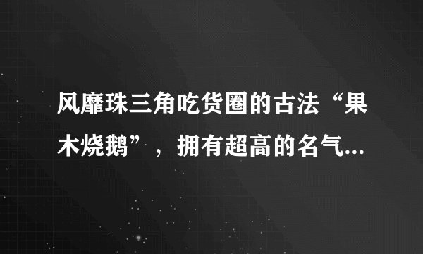 风靡珠三角吃货圈的古法“果木烧鹅”,拥有超高的名气,不预定根本吃不到!
