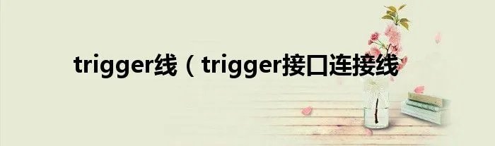 trigger线(trigger接口连接线