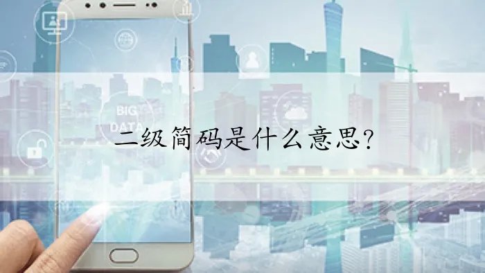 二级简码是什么意思？