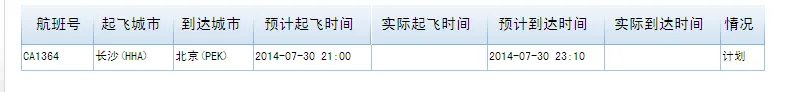 ca1364航班今晚几点到达首都机场、几号航站楼