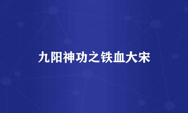 九阳神功之铁血大宋