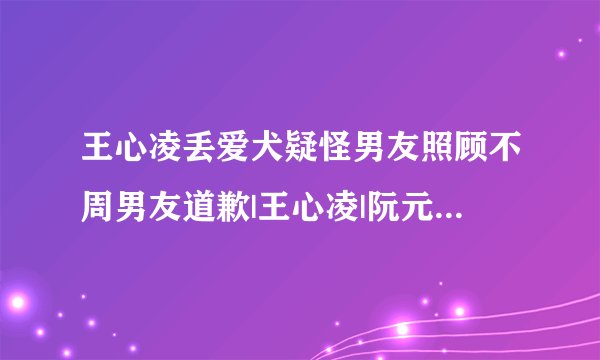王心凌丢爱犬疑怪男友照顾不周男友道歉|王心凌|阮元浩|爱犬_飞外娱乐