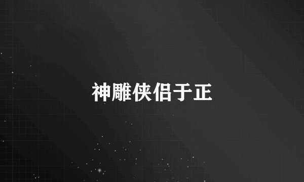 神雕侠侣于正