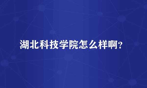 湖北科技学院怎么样啊?