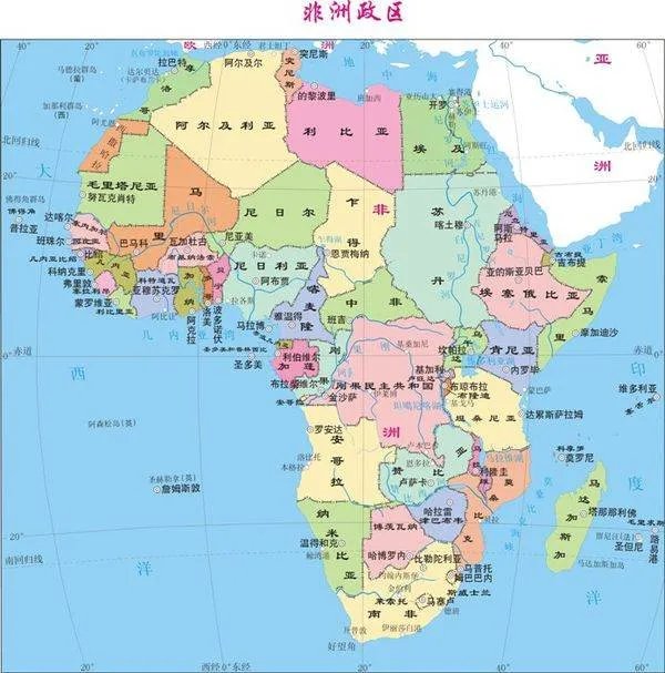 非洲国家地图大全及名称