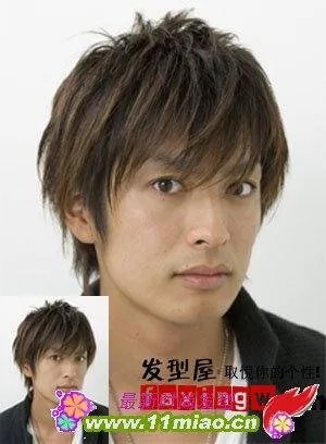 男生直发发型
