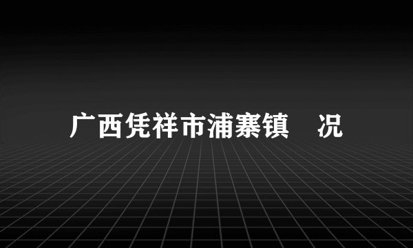 广西凭祥市浦寨镇摡况
