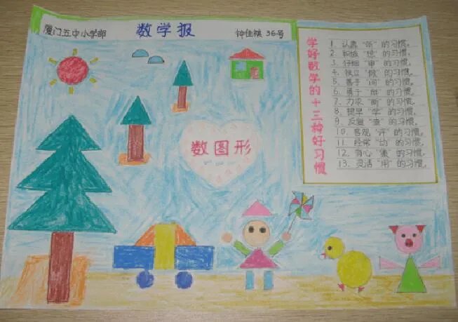 五年级数学手抄报 五年级数学手抄报大全漂亮