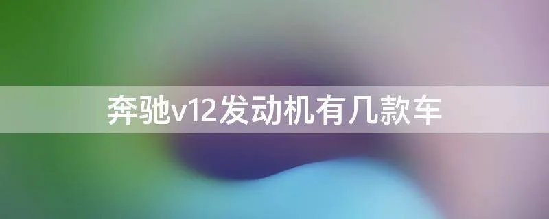 奔驰v12发动机有几款车