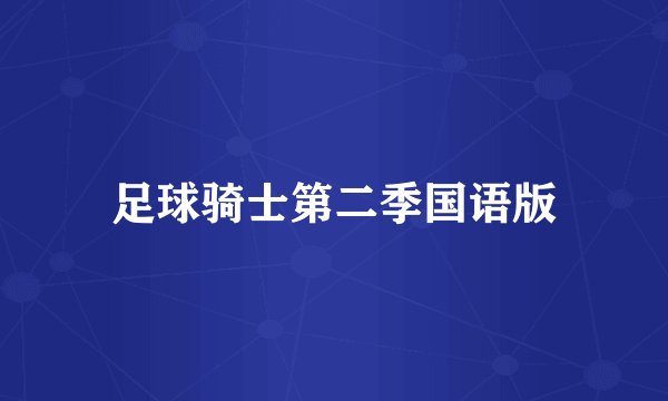 足球骑士第二季国语版