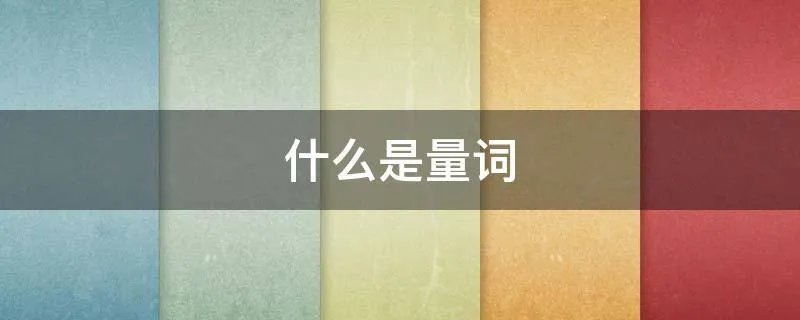 什么是量词