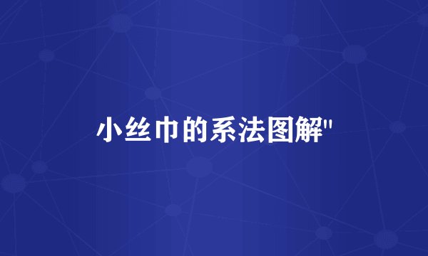 小丝巾的系法图解