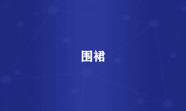 围裙