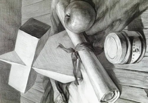 素描静物作画步骤图,有图的,有步骤的