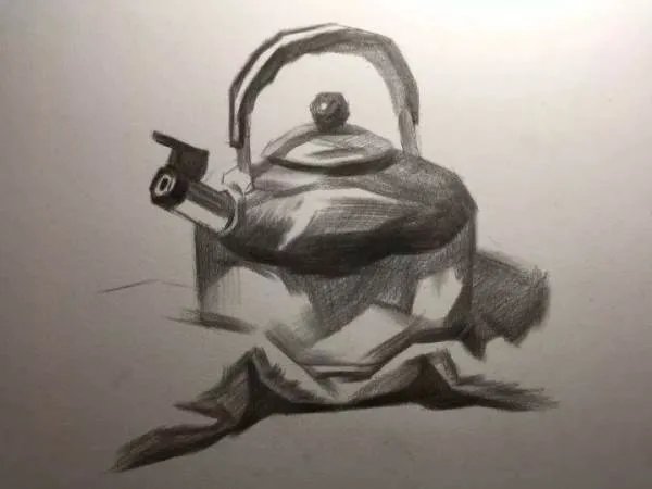 素描静物作画步骤图,有图的,有步骤的