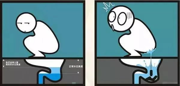 ＃吐槽＃去朋友家上厕所，马桶漏水也太尴尬了吧