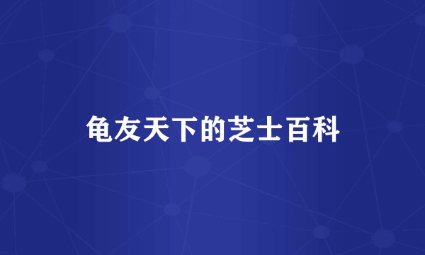 龟友天下的芝士百科