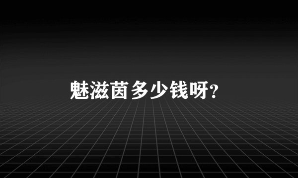 魅滋茵多少钱呀？
