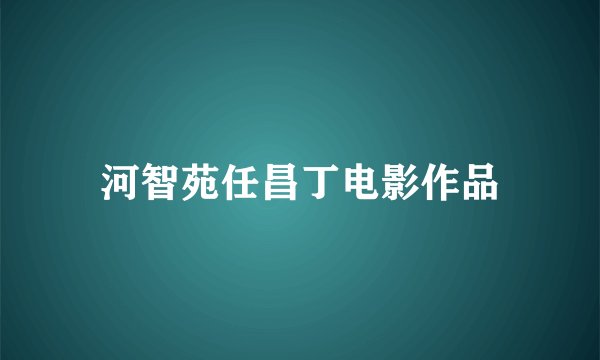 河智苑任昌丁电影作品