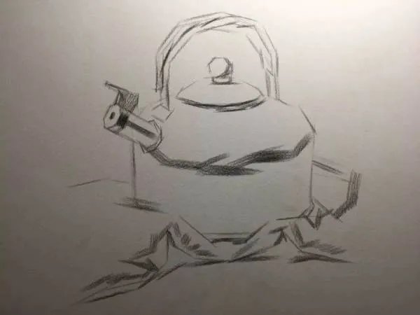 素描静物作画步骤图,有图的,有步骤的