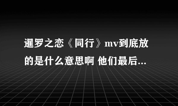 暹罗之恋《同行》mv到底放的是什么意思啊 他们最后在一起吗