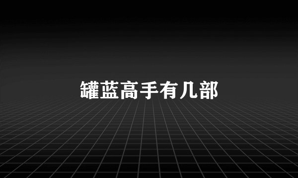 罐蓝高手有几部