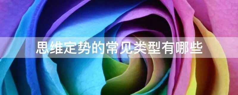 思维定势的常见类型有哪些