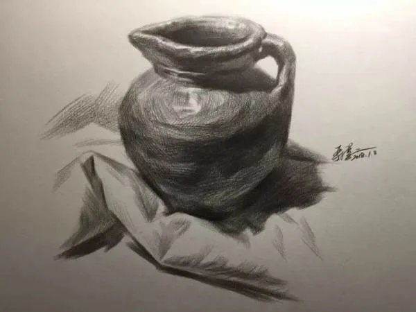 素描静物作画步骤图,有图的,有步骤的