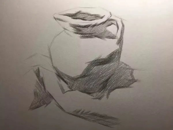 素描静物作画步骤图,有图的,有步骤的