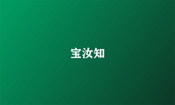 宝汝知