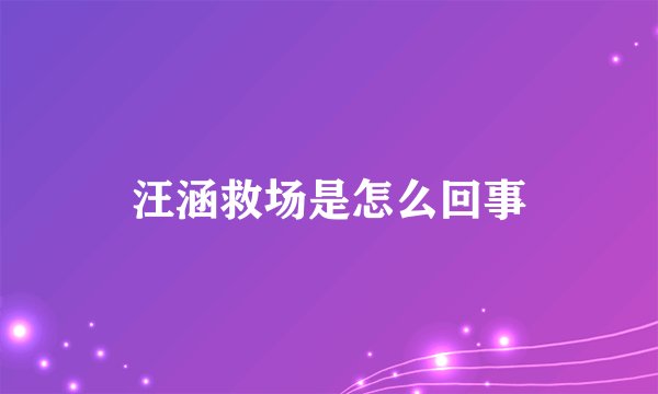 汪涵救场是怎么回事