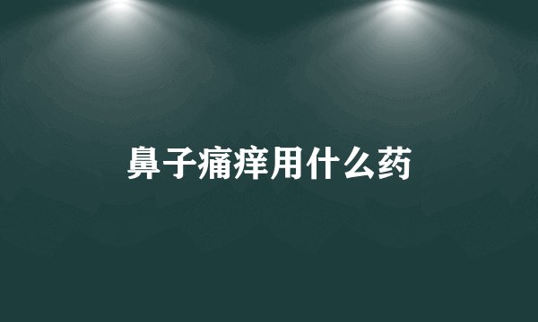 鼻子痛痒用什么药