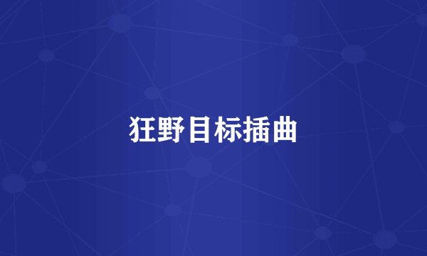 狂野目标插曲