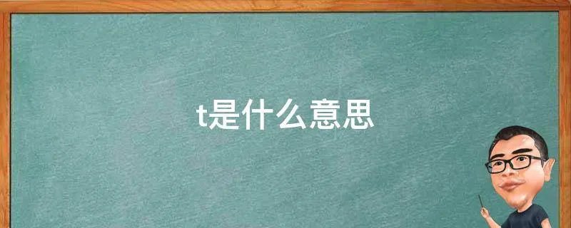 t是什么意思